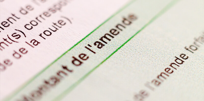 formulaire amende contravention