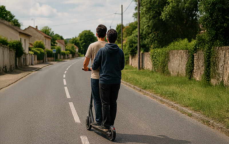 personnes trottinette