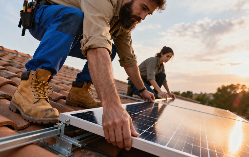 professionnel installation panneau solaire